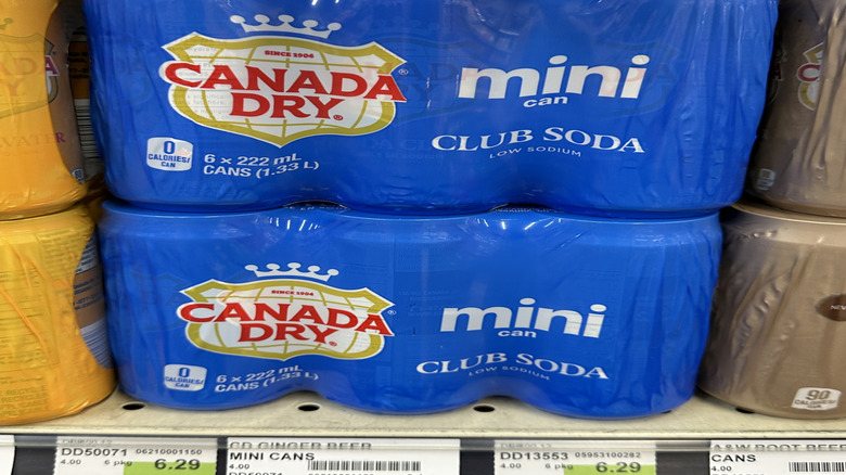 pack of club soda