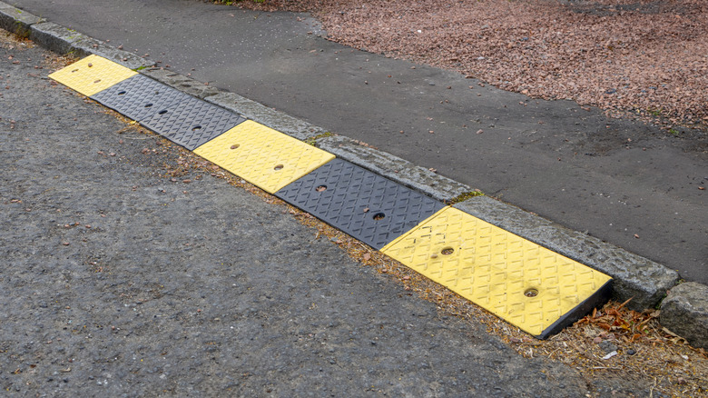 rubber kerb ramp outside residential entry