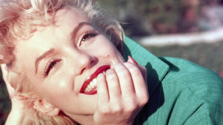 Marilyn Monroe poses for a portrait in the 1950s.