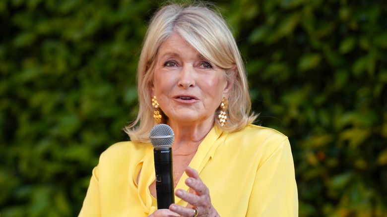 Martha Stewart speaks during a Netflix event.