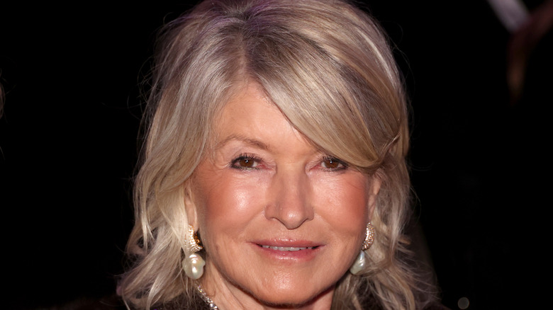 Martha Stewart smiling at a gala