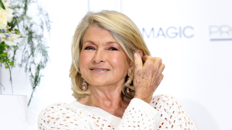 martha stewart looking at camera