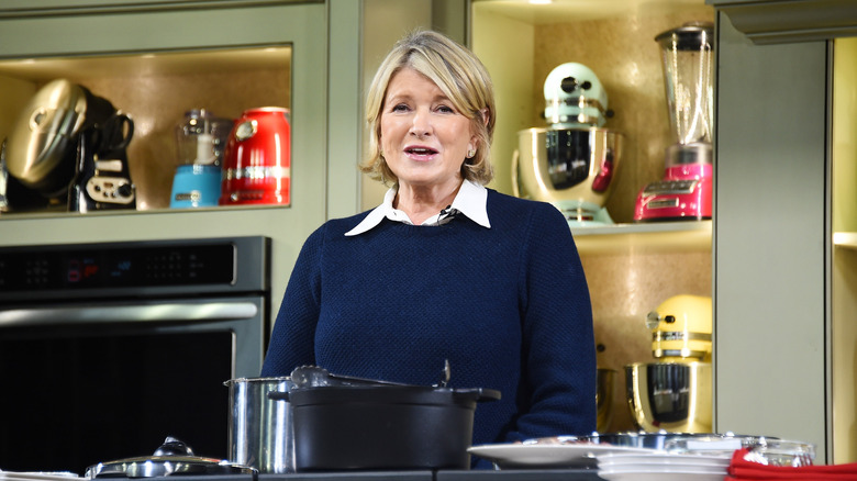 Martha Stewart in a TV kitchen