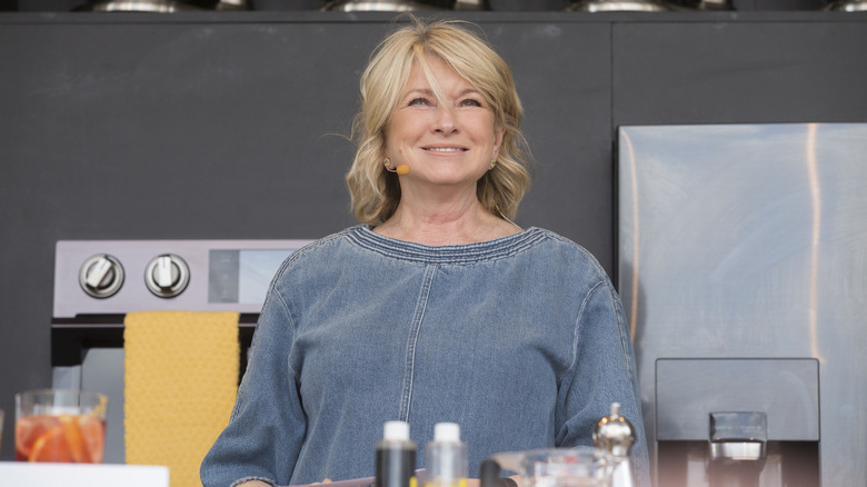 Martha Stewart smiling during a culinary event