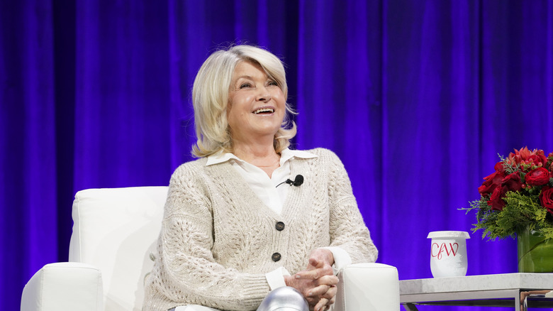 Martha Stewart, Author, Entrepreneur, Emmy Award-Winning Television Host speaks on stage during 2025 Massachusetts Conference for Women at Boston Convention and Exhibition Center on December 03, 2025 in Boston, Massachusetts.