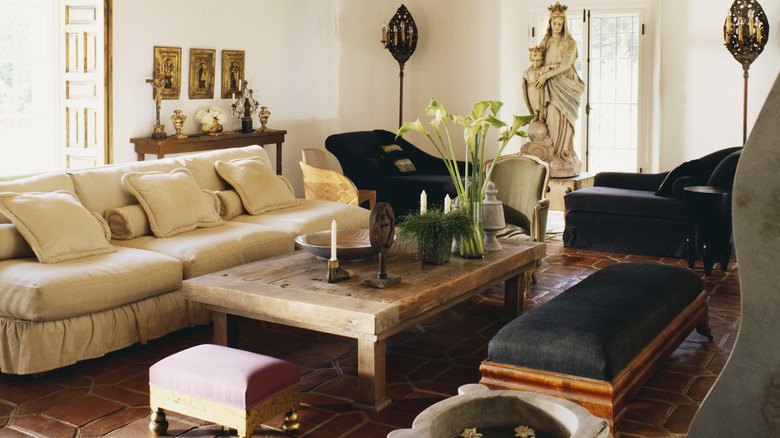 medieval modern living room