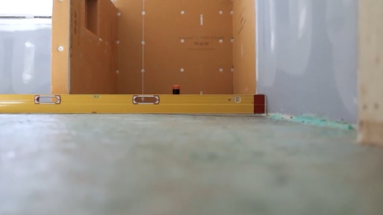 A level on the floor