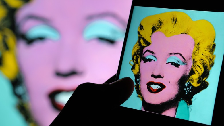 Version of Warhol's Marilyn Monroe