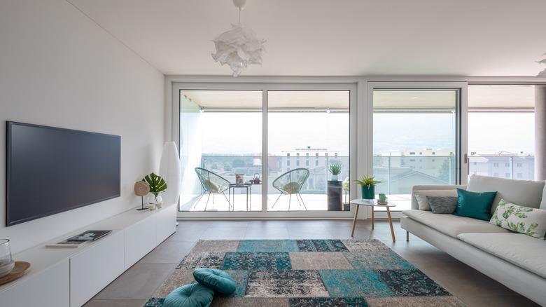 large room with lots of windows