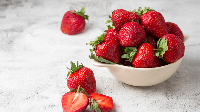 Strawberries in a bowl