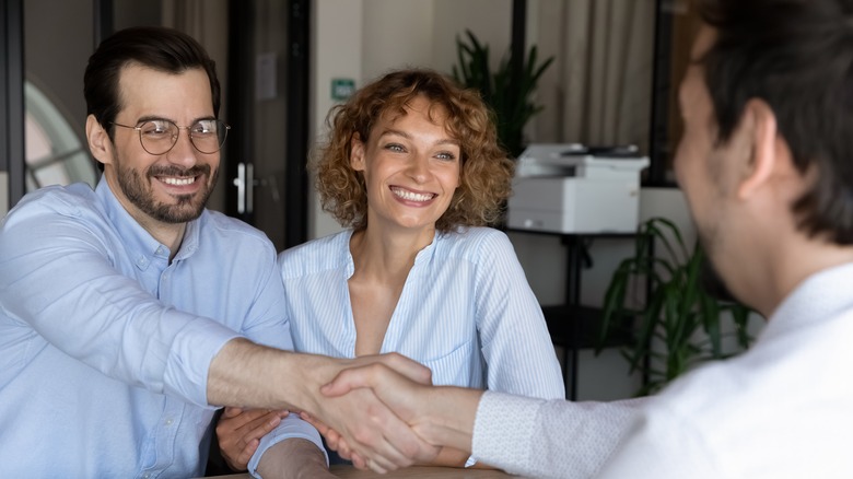 couple buying home