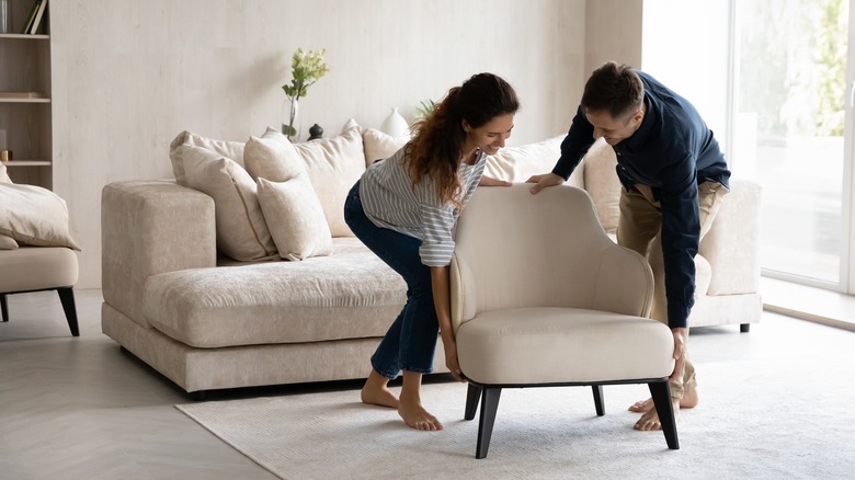 couple furnishing new home
