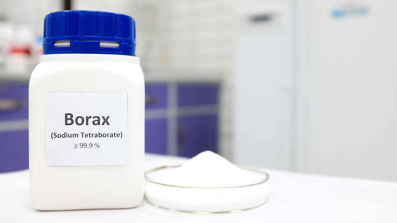 bottle of Borax powder