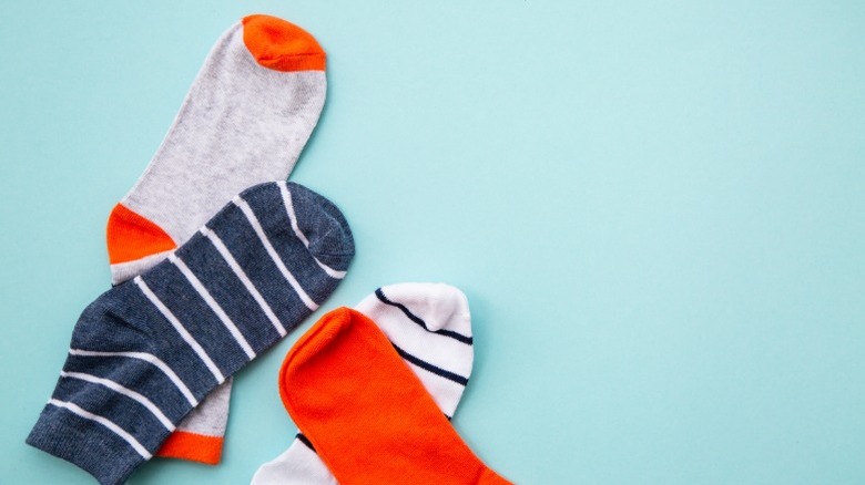 Old mismatched socks