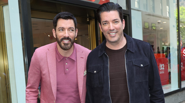 Property Brothers, Jonathan and Drew Scott, photographed outside