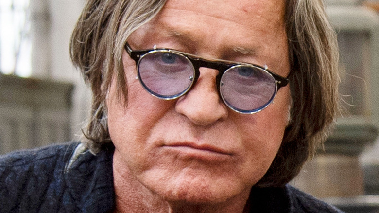 Mohamed Hadid with a serious expression