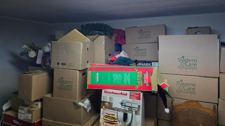 Storage, including cardboard boxes