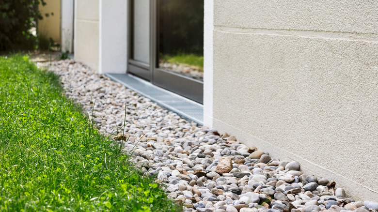 French drain drainage system