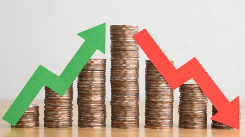Interest rates rising and falling