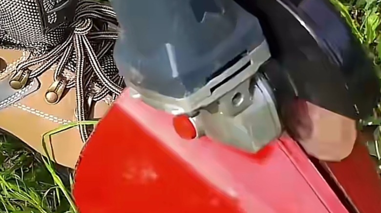 Using an angle grinder to make a metal tube