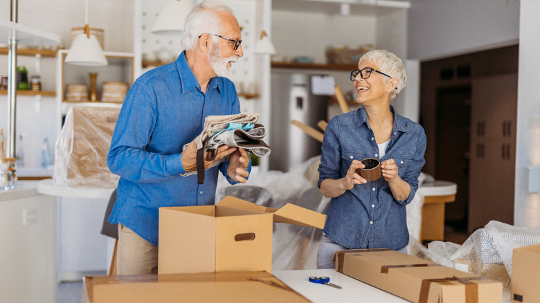 seniors moving into a home