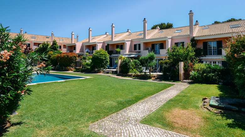 residential complex with shared backyards