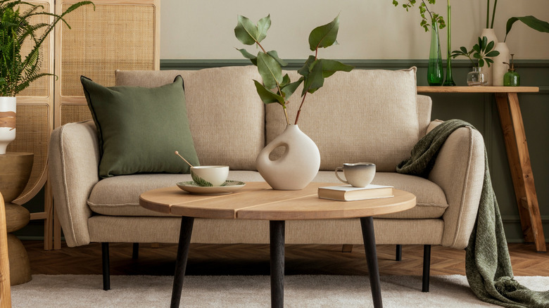 Accessories on a coffee table
