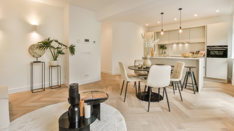 open floor plan home
