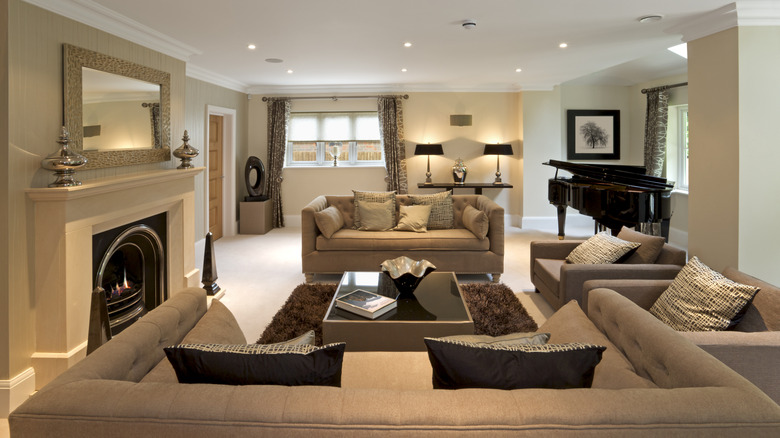 Conversation style setup in living room