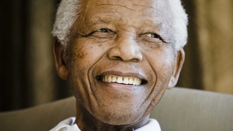 Nelson Mandela close-up