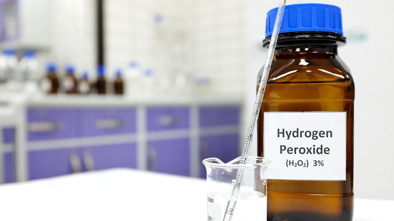 Bottle of hydrogen peroxide