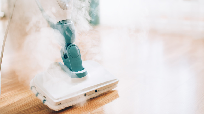 A steam mop 