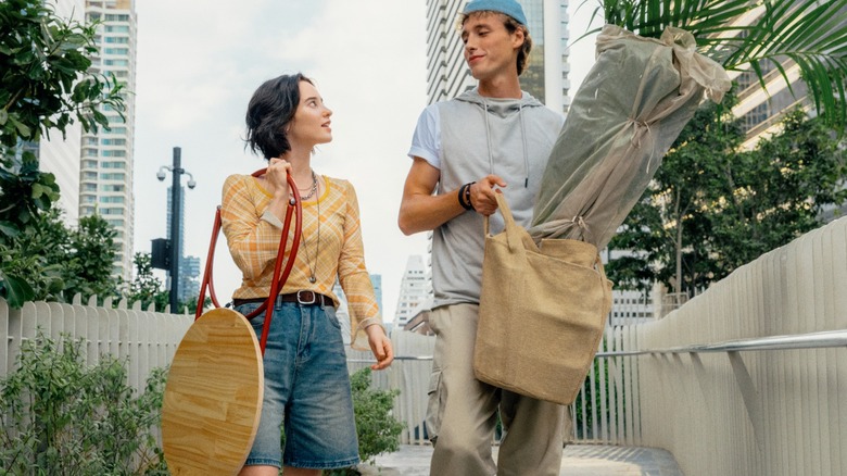 couple with items from IKEAs coming KOMPISHÄNG collection