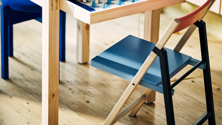 colorful folding chair