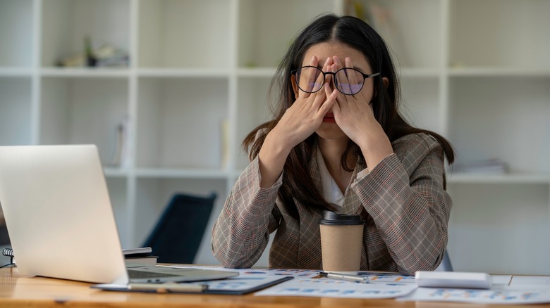 Stressed woman