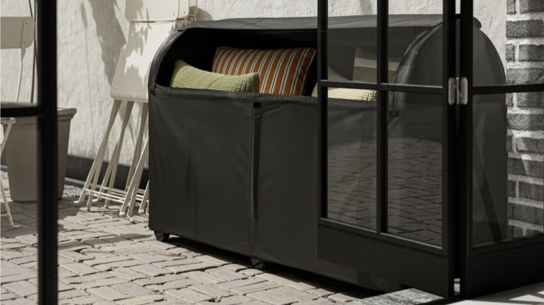 IKEA TOSTERÖ black outdoor storage box