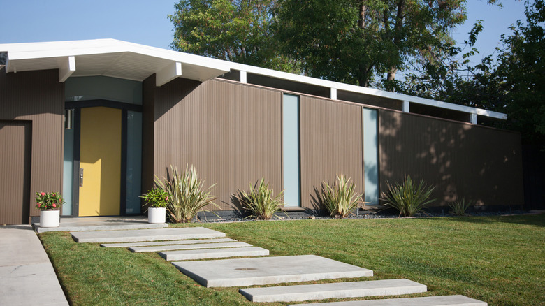 A home with fluted siding