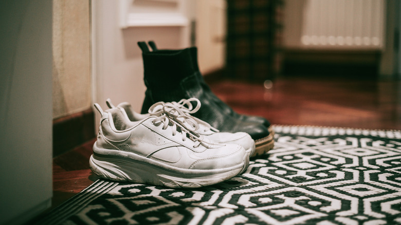 Shoes at front door