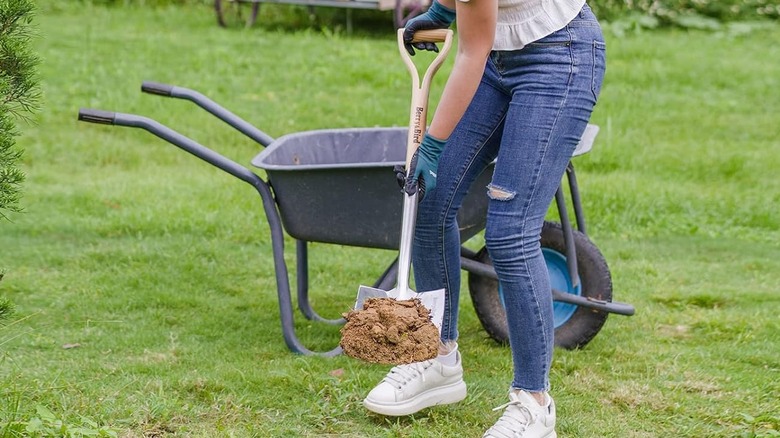 The Berry & Bird garden digging spade available from Amazon