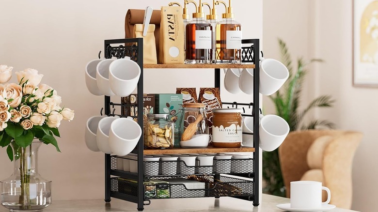 The Plaviya Coffee Bar Station Organizer from Amazon