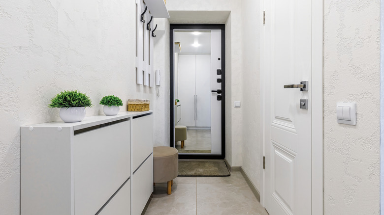 Slim entryway in a home