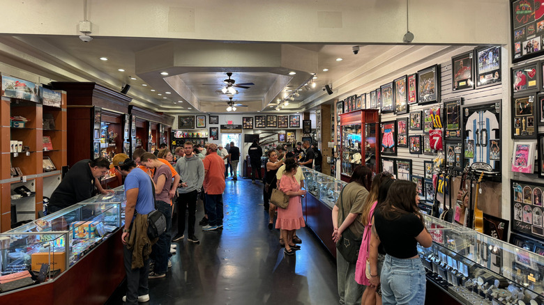 pawn shop with customers inside