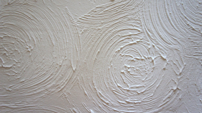 An artex ceiling