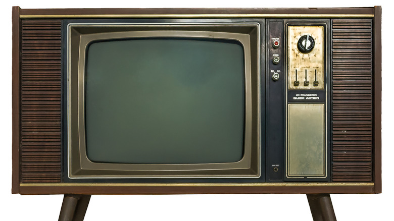 TV in a cabinet