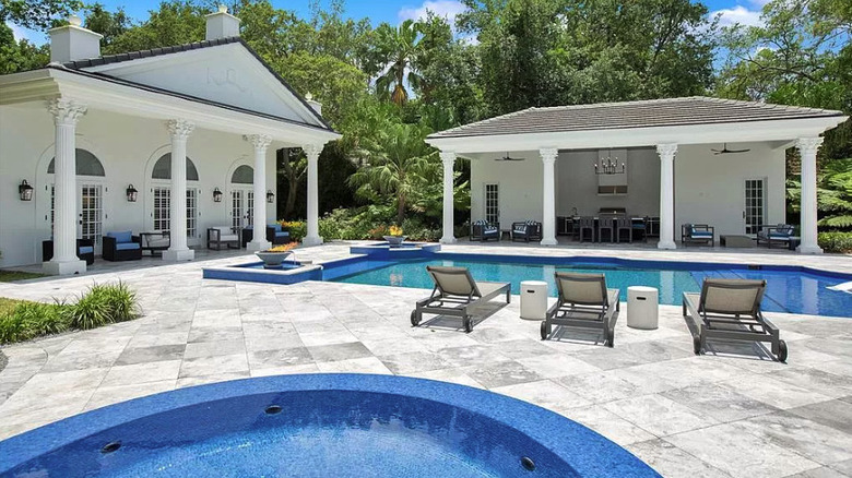Luxurious pool and guest house