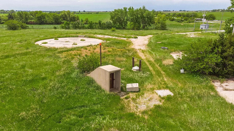 Outside view of bunker home