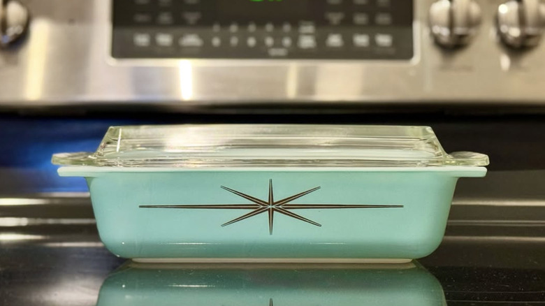 The Atomic Starburst Pyrex Cinderella Casserole