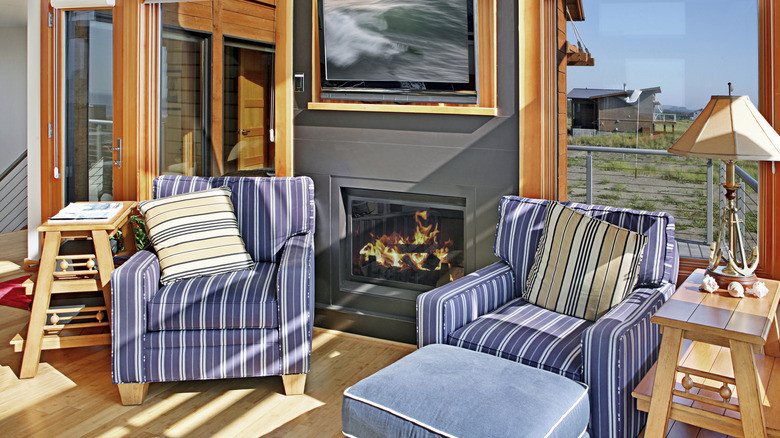 A home designed with coastal decor