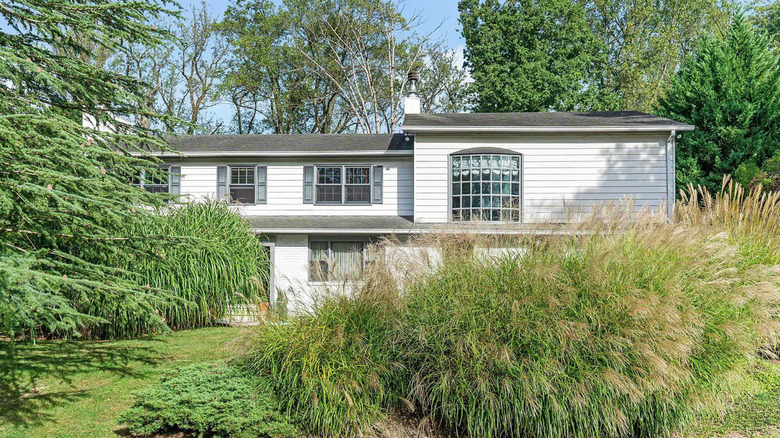 white and gray Maryland home