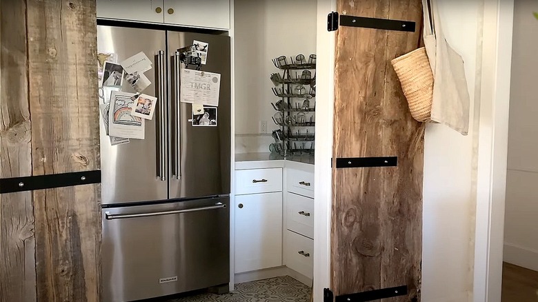 fridge inside pantry